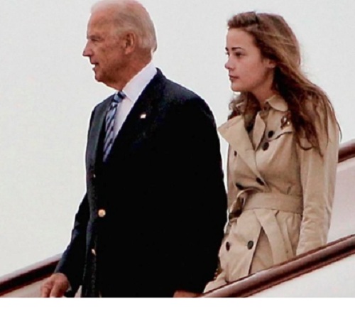 Foto Biden y su nieta que fue atacada