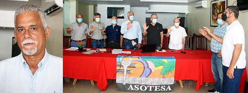 Foto Gustavo Gómez y juramentación de nueva directiva de ASOTESA