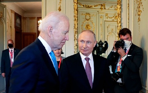 Foto Putin y Biden en Ginebra