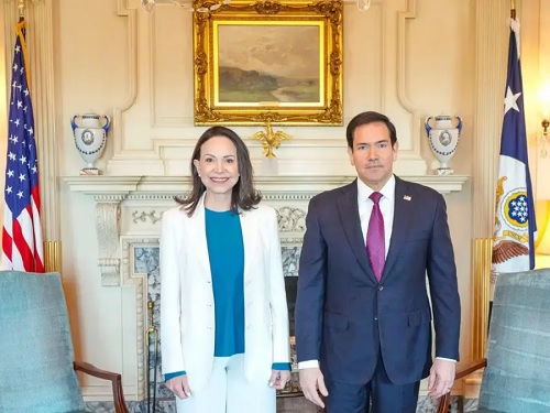 Foto Maco Rubio y Carolina Machado