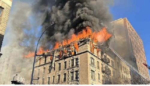 Foto apartamento incendiado NY