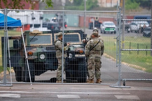 Foto militarizan frontera con México