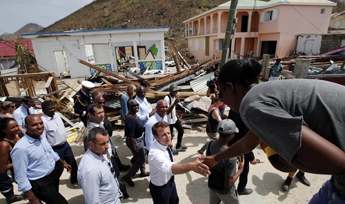 Foto Presidente Macrom y rey Holanda