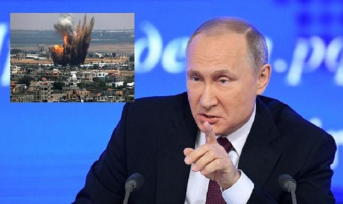 Foto ataque a Siria es criticado por Putin