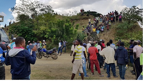 Foto haitianos secuetran mécicos en la frontera