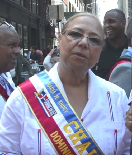 Foto Dominicanos NY piden renuncia María Khury del Desfile condenan participación haitiana