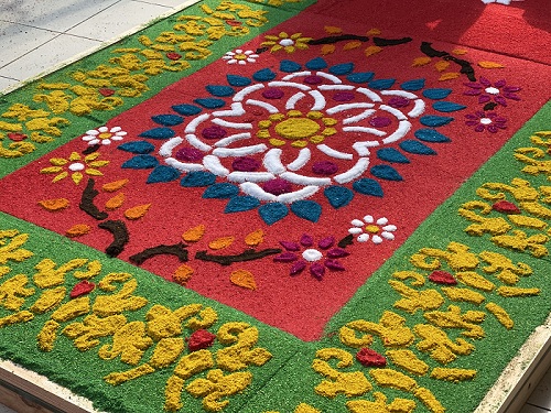 Foto alfombras de Guatemala