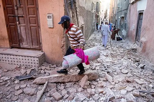 Foto muertosen Marruecos por terremoto