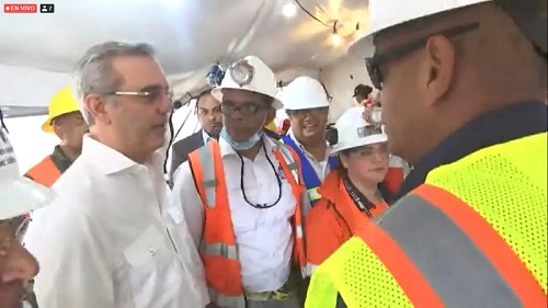 Foto presidente Abinaer en rescate mineros