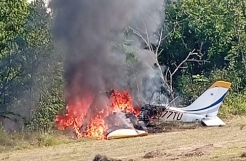 Foto avionedta accidentada en Dajabón 345