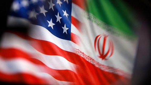 Foto banderas EU e Irán