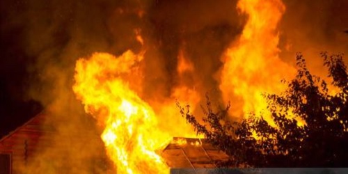 Foto incendio en Santiago