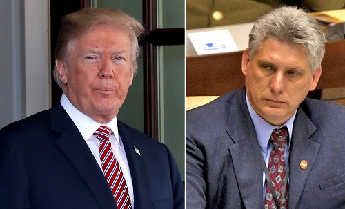 fOTO tRUMP Y dÍAZ cANEL